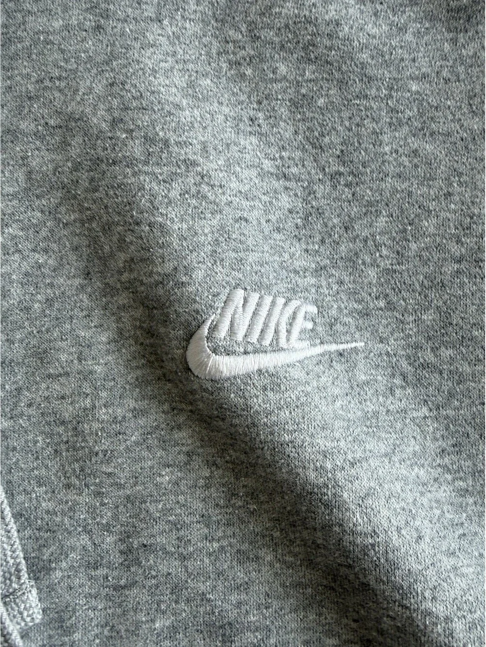 Nike Sportswear Club Medium Cotton Fleece Hoodie Gray Pullover Classic
